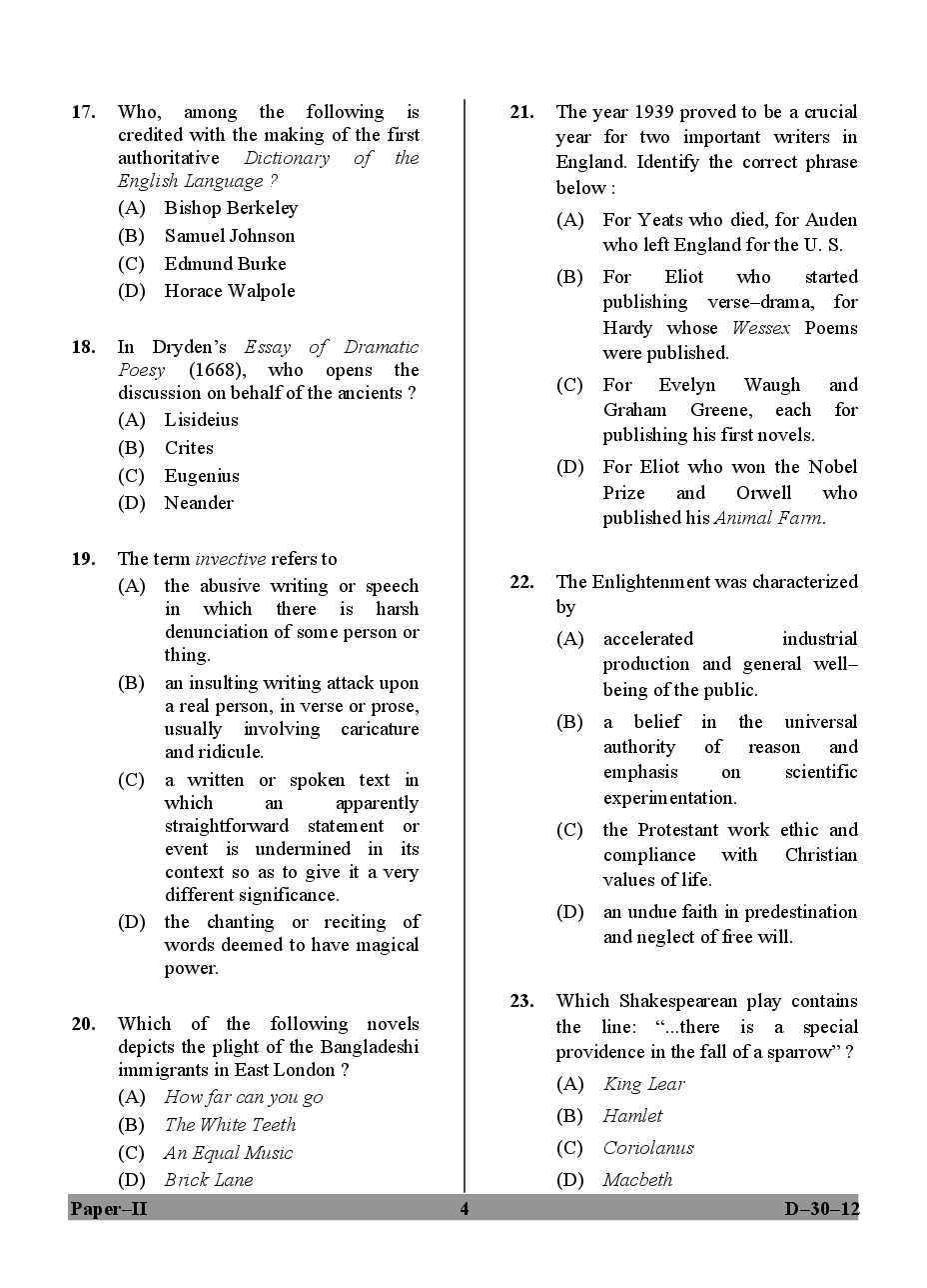 CBSE UGC NET Previous Year 2012-14 Solved Question Papers English Paper-II (June-Dec) - Page 5