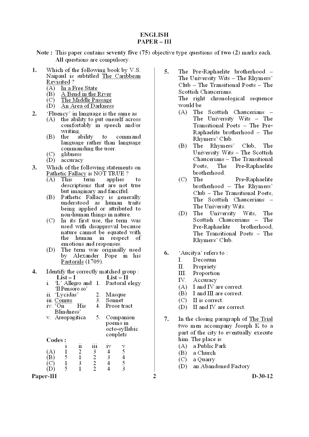CBSE UGC NET Previous Year 2012-14 Solved Question Papers English Paper-III (June-Dec) - Page 3