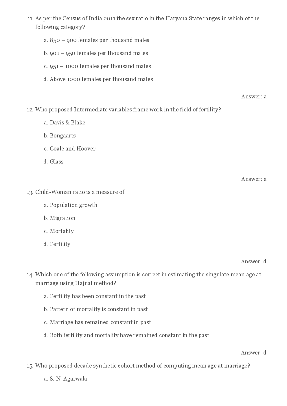CBSE UGC NET Previous Year 2012-14 Solved Question Papers Population Studies Paper-II (June-Dec) - Page 5