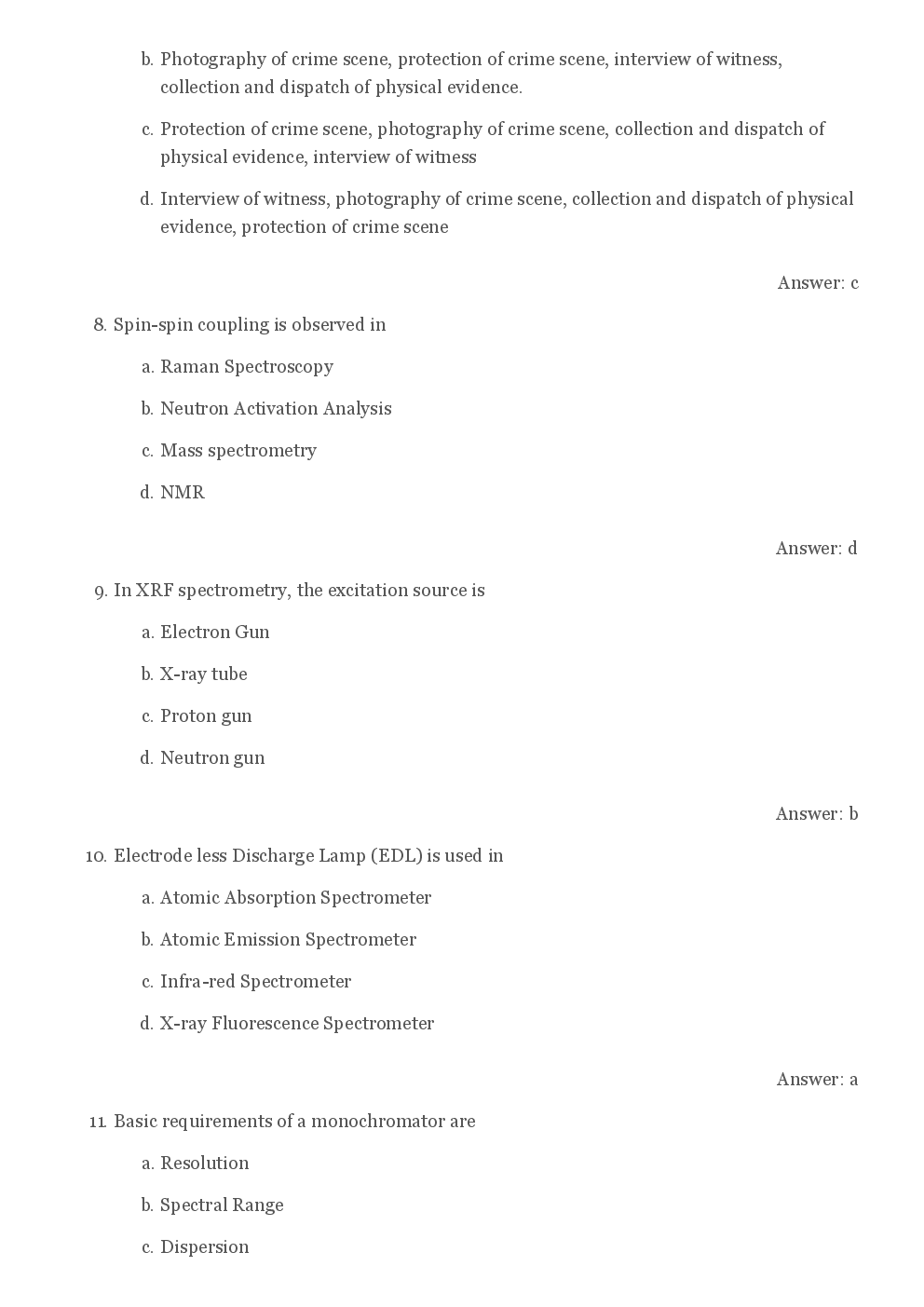 CBSE UGC NET Previous Year 2012-14 Solved Question Papers Forensic Science Paper-III (June-Dec) - Page 4