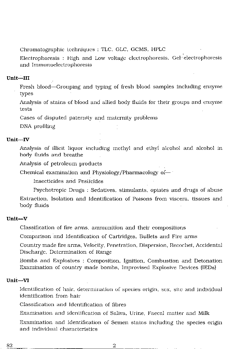 CBSE UGC NET Forensic Science Syllabus 2016 - Page 3