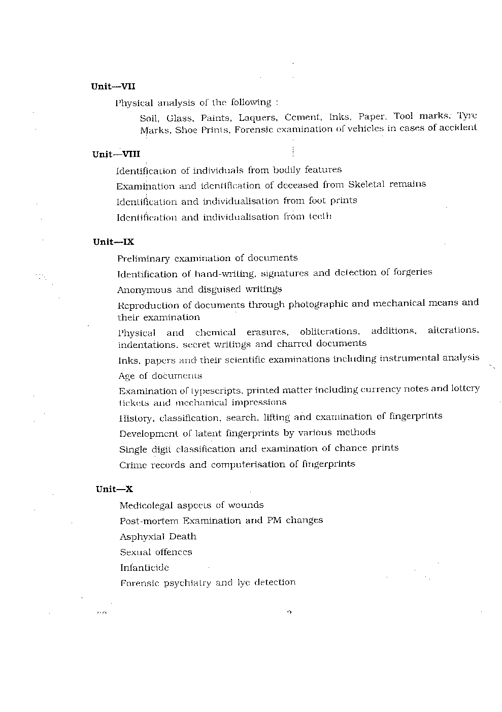 CBSE UGC NET Forensic Science Syllabus 2016 - Page 4
