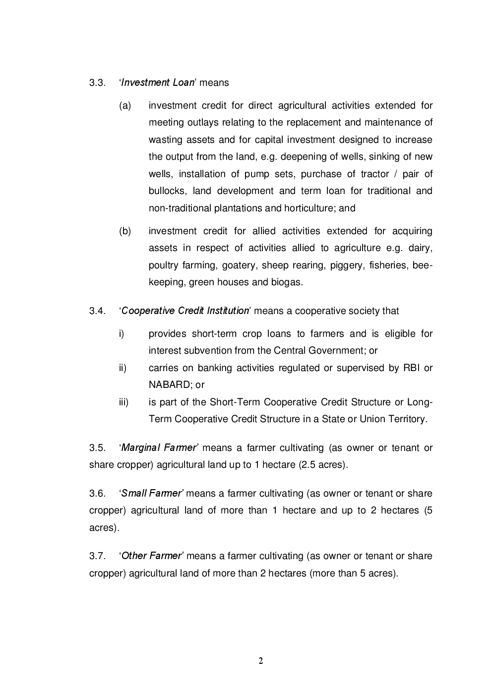 Agricultural Debt Waiver And Debt Relief Scheme 2008 - Page 3
