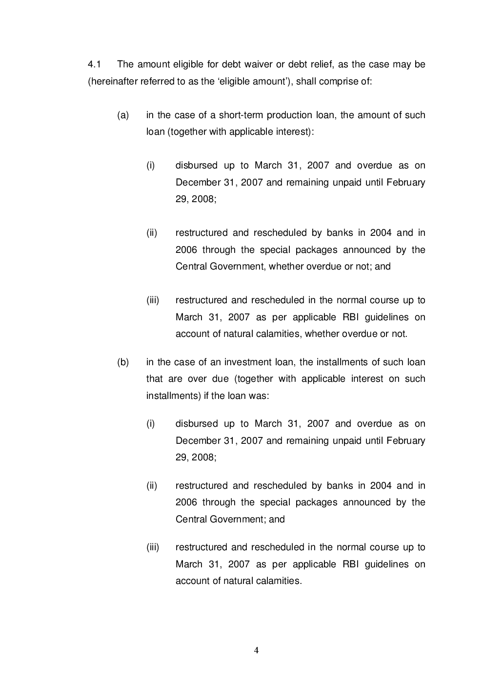 Agricultural Debt Waiver And Debt Relief Scheme 2008 - Page 5