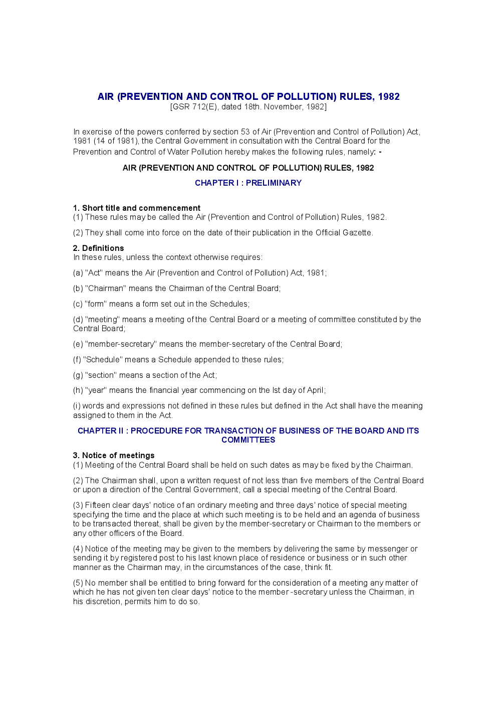 Air (Prevention And Control Of Pollution) Rules 1982 - Page 2