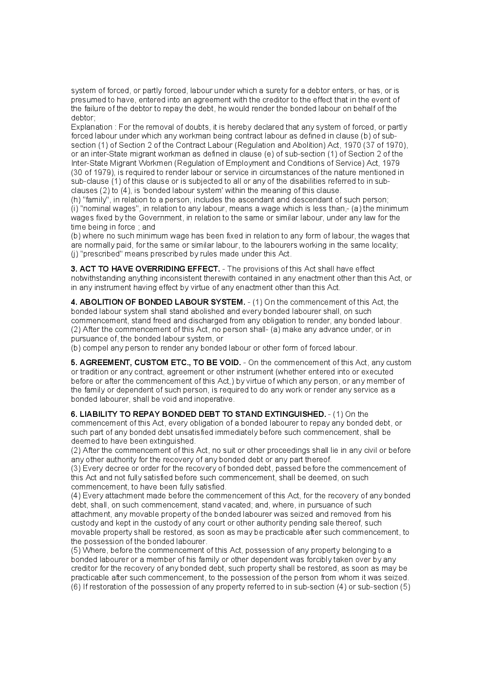 Bonded Labour System (Abolition) Act 1976 - Page 3