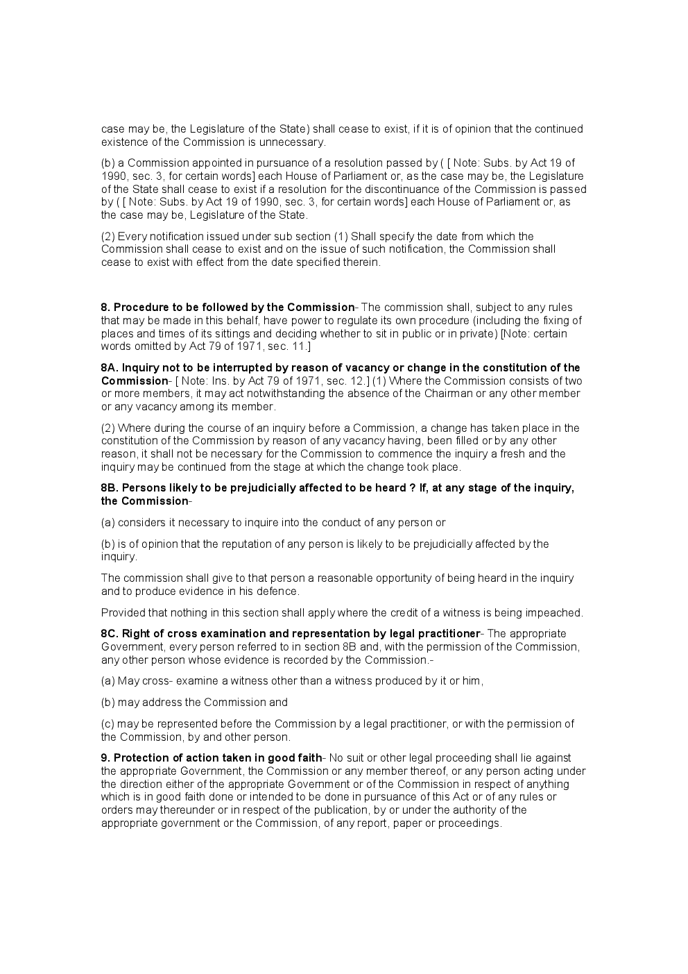 Commission Of Enquiries Act 1952 - Page 5