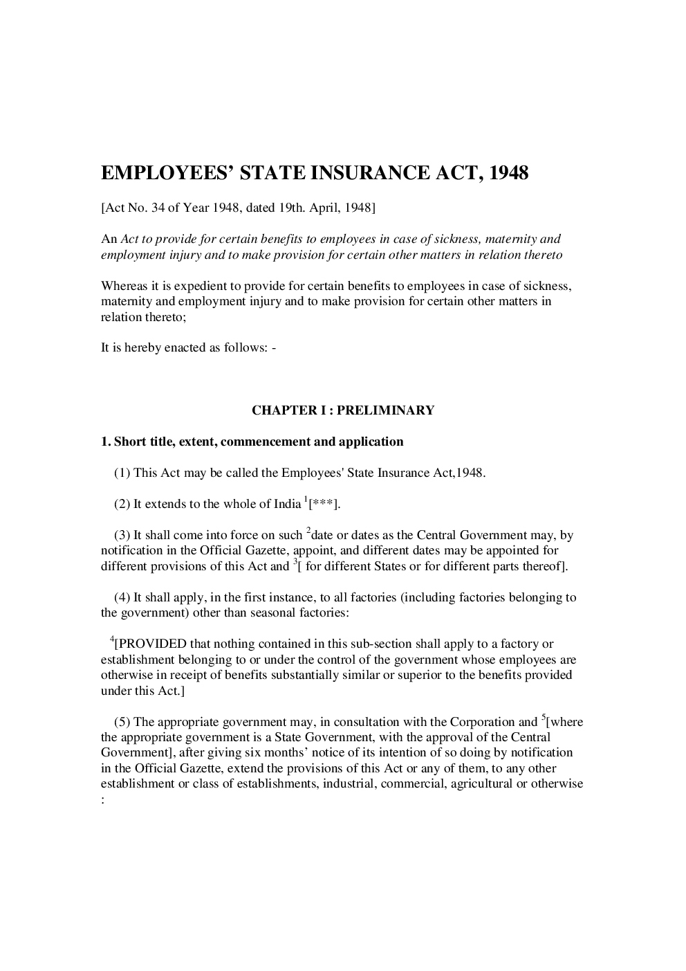 Employees’ State Insurance Act 1948 - Page 2