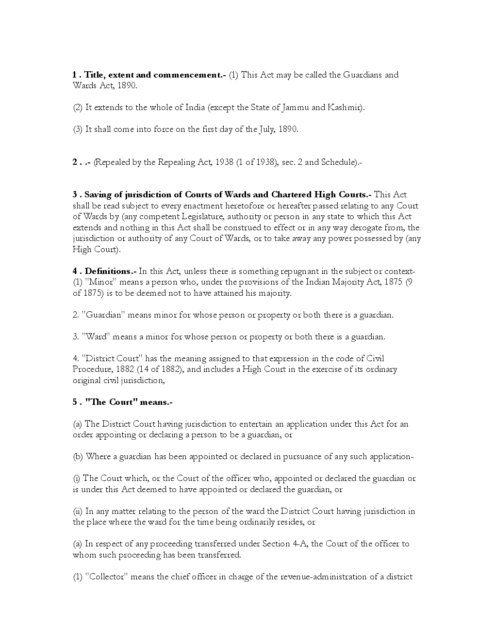 Guardians and Wards Act 1890 - Page 3