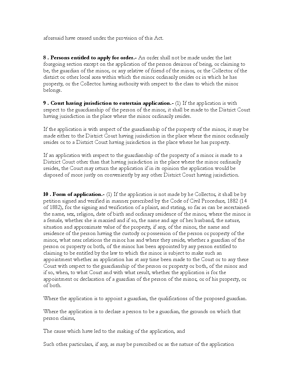 Guardians and Wards Act 1890 - Page 5