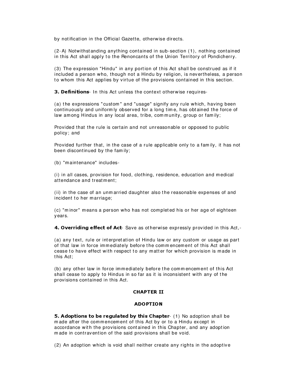 The Hindu Adoptions And Maintenance Act 1956 - Page 3