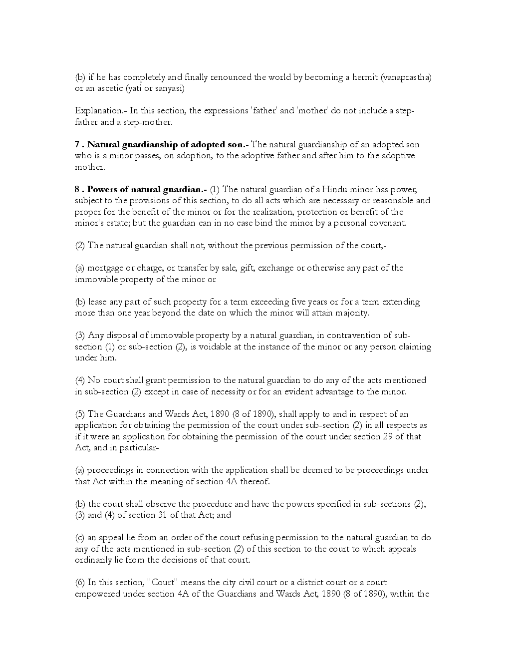 Hindu Minority and Guardianship Act 1956 - Page 4