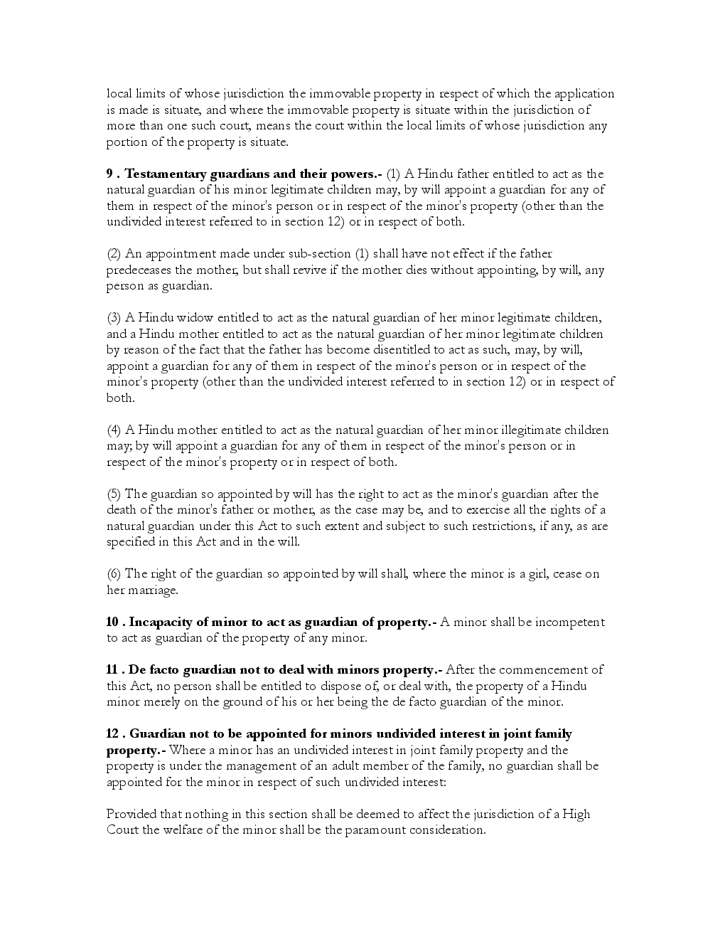 Hindu Minority and Guardianship Act 1956 - Page 5
