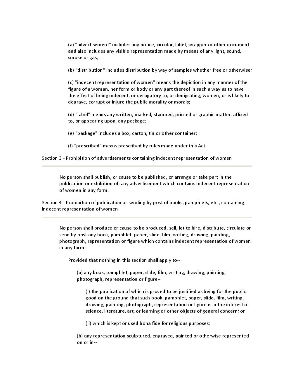 Indecent Representation Of Women (Prohibition) Act 1986 - Page 3