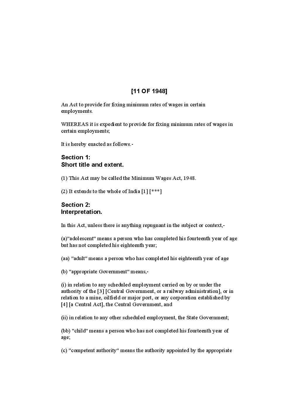 Minimum Wages Act 1948 - Page 4