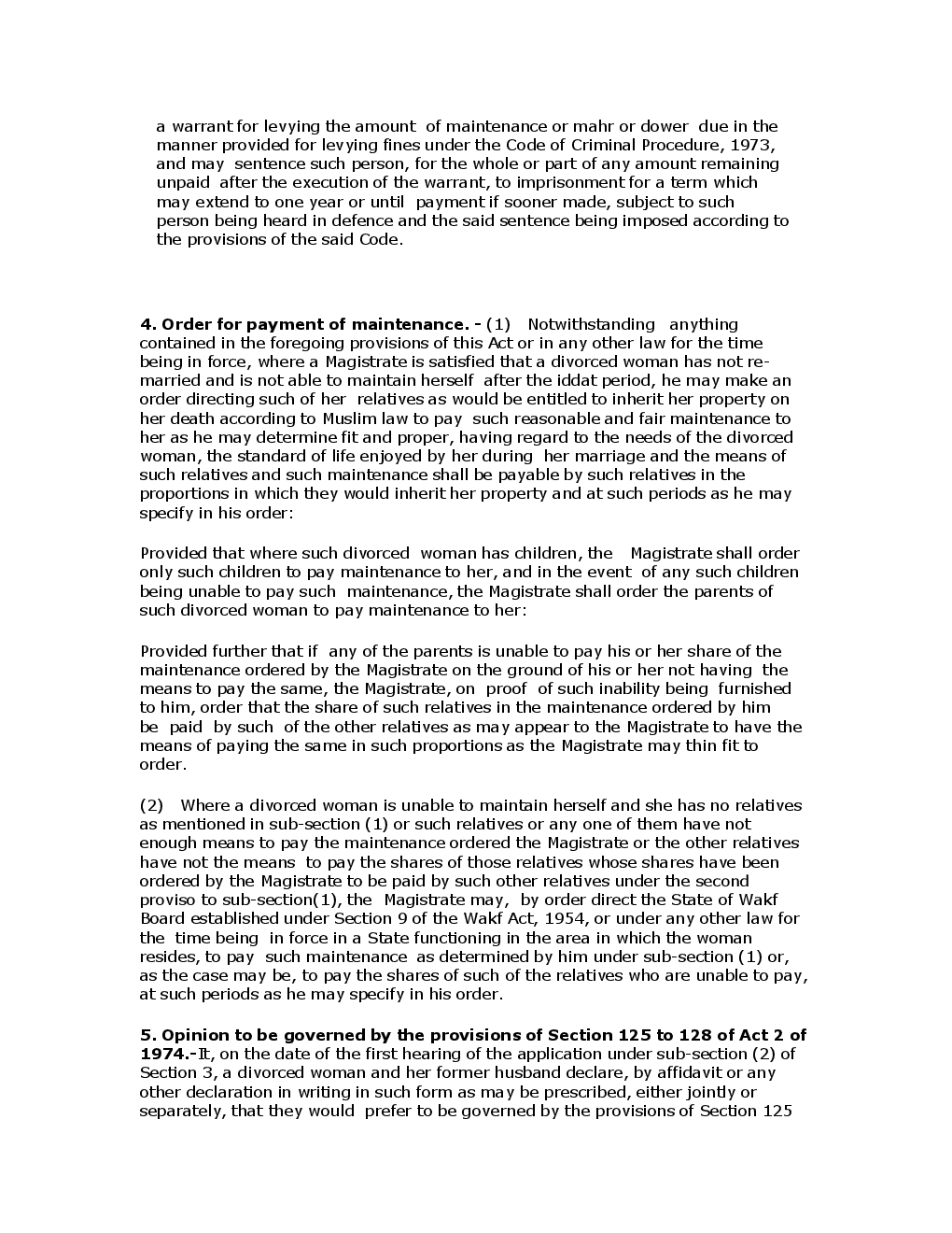 The Muslim Women (Protection Of Rights On Divorce) Act 1986 - Page 4