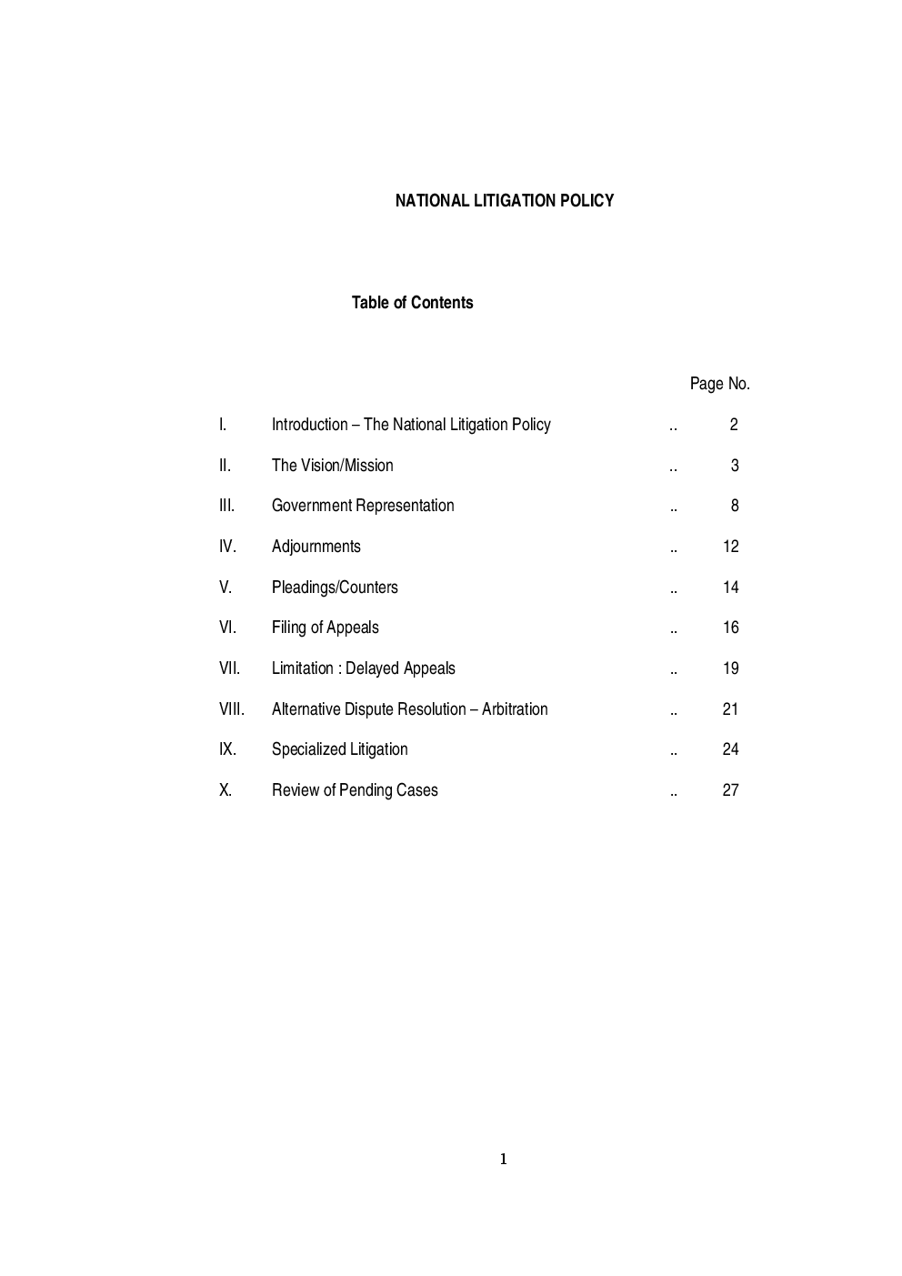National Litigation Policy - Page 2