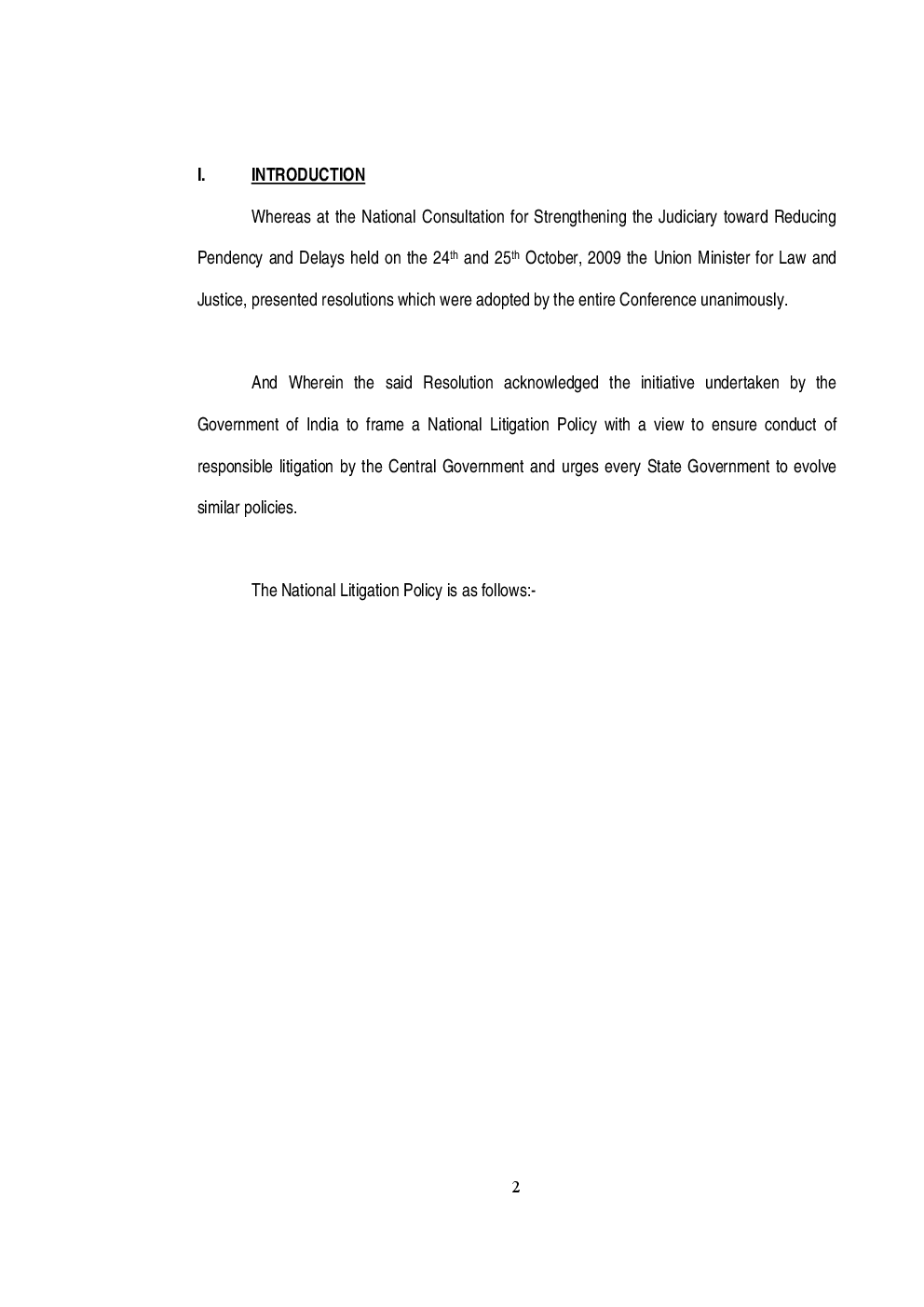National Litigation Policy - Page 3
