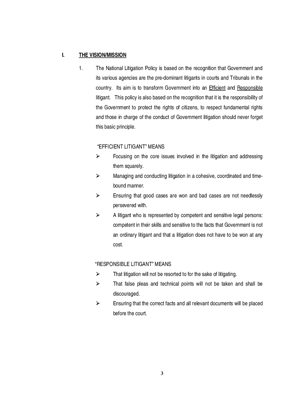 National Litigation Policy - Page 4