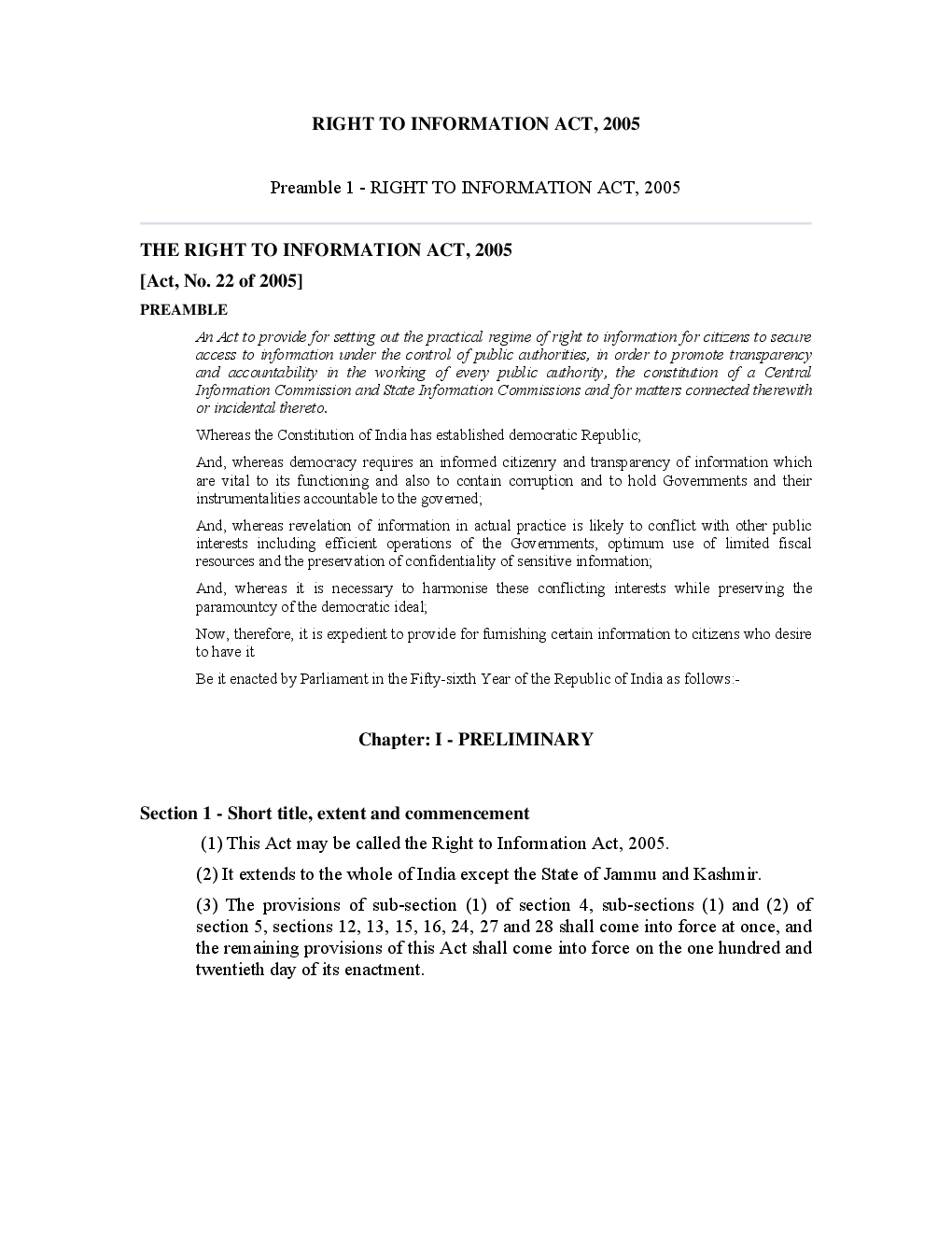 Right To Information Act 2005 - Page 2