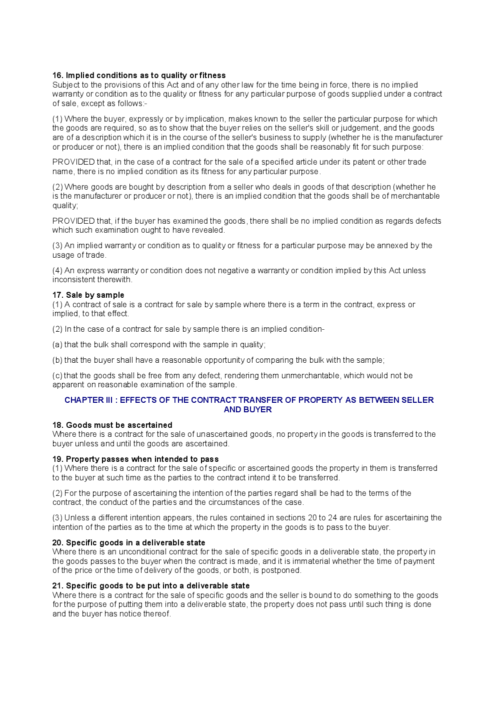 Sale Of Goods Act 1930 - Page 5