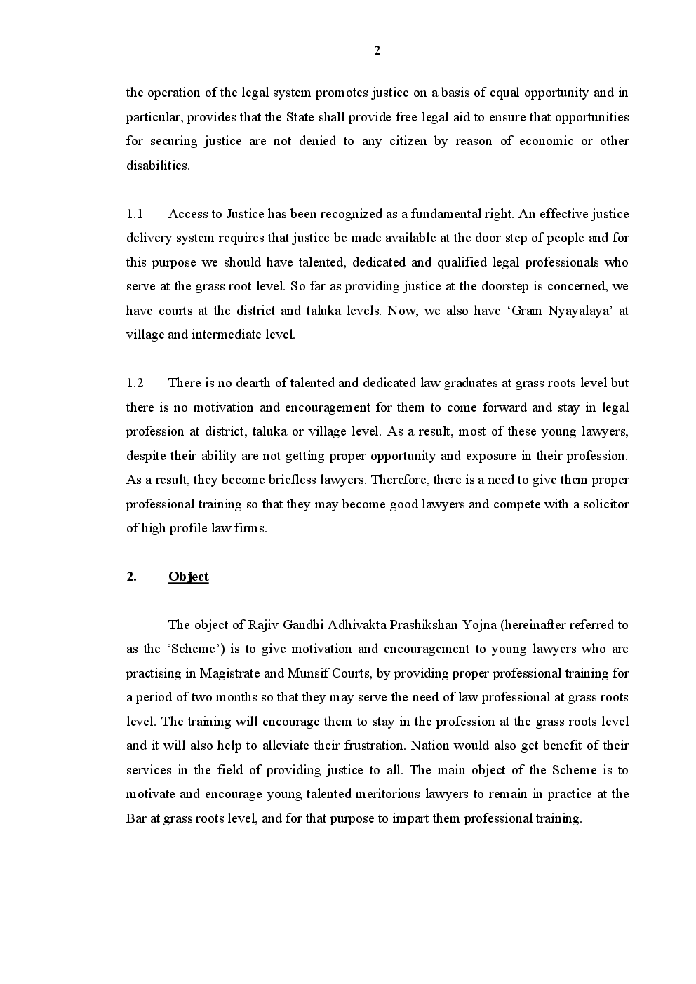 Rajiv Gandhi Adhivakta Prashikshan Yojna - Page 3