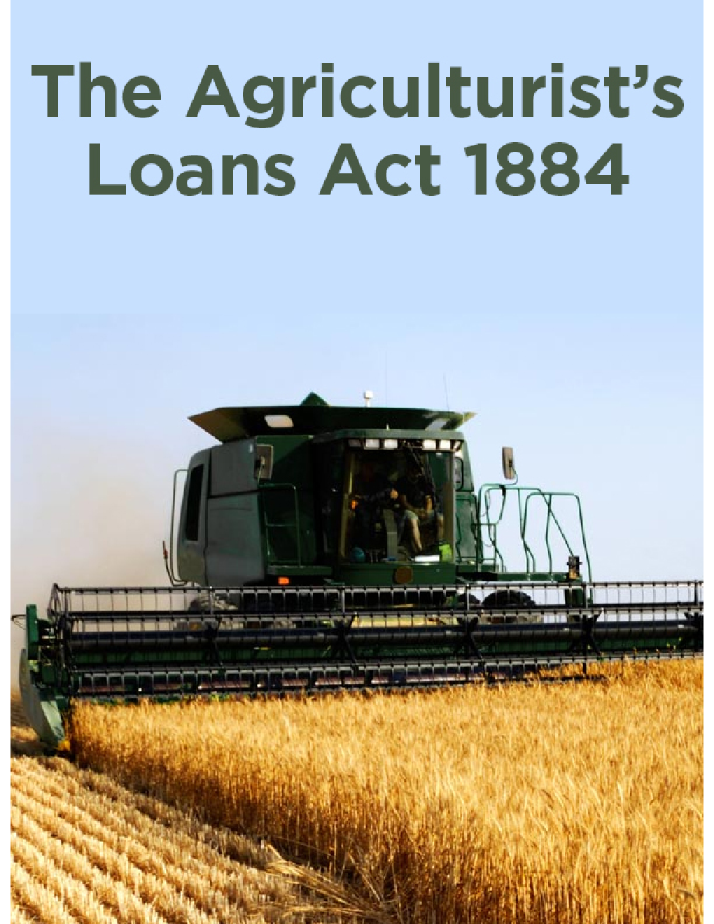 The Agriculturists' Loans Act 1884  - Page 1
