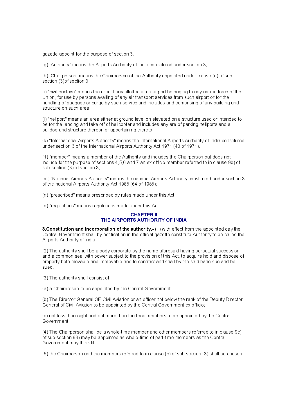 The Airports Authority Of India Act 1994 - Page 3