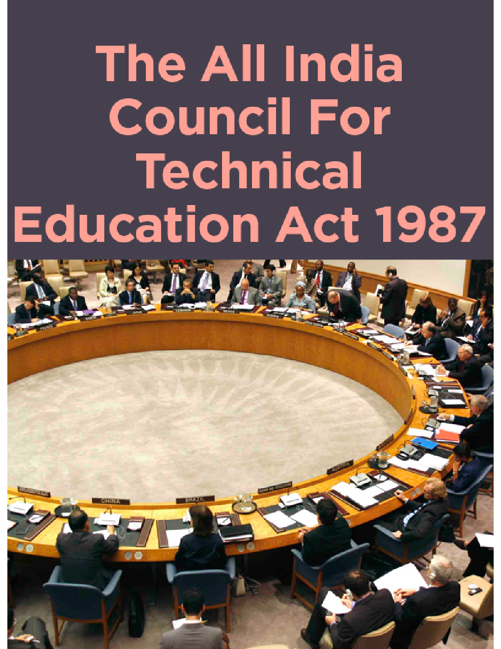 The All India Council For Technical Education Act 1987 - Page 1