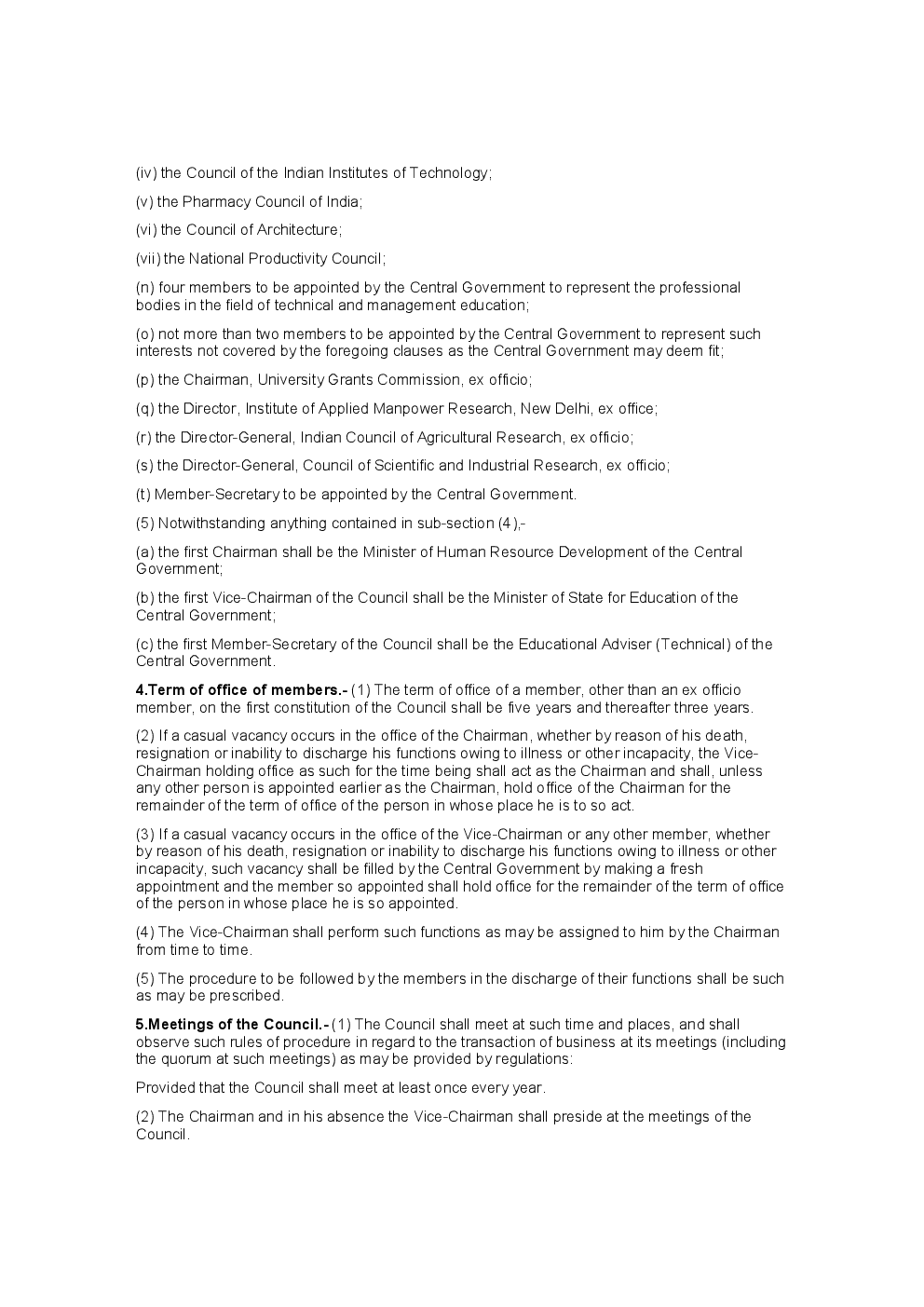 The All India Council For Technical Education Act 1987 - Page 4