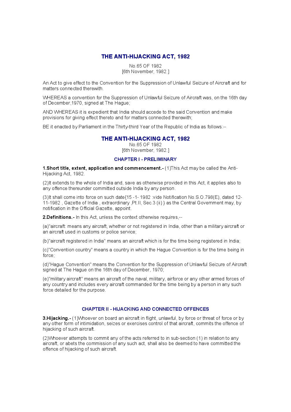The Anti-Hijacking Act 1982 - Page 2