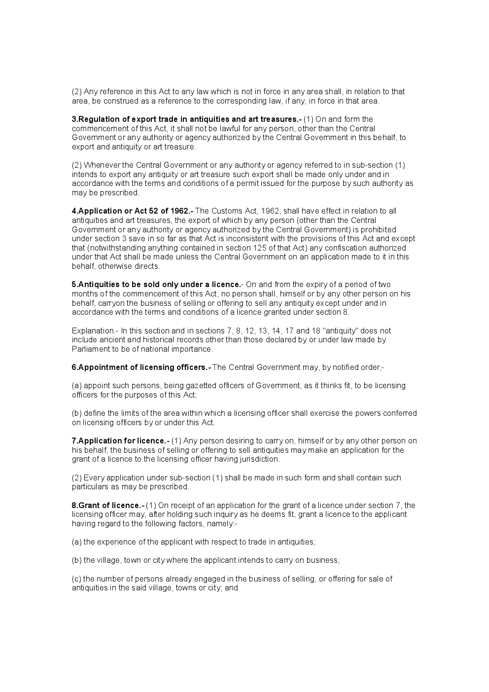 The Antiquities And Art Treasures Act 1972 - Page 3