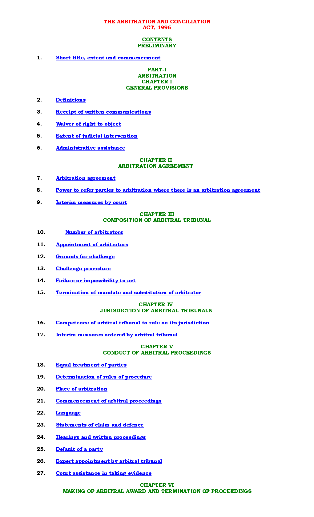 The Arbitration And Conciliation Act 1996 - Page 2