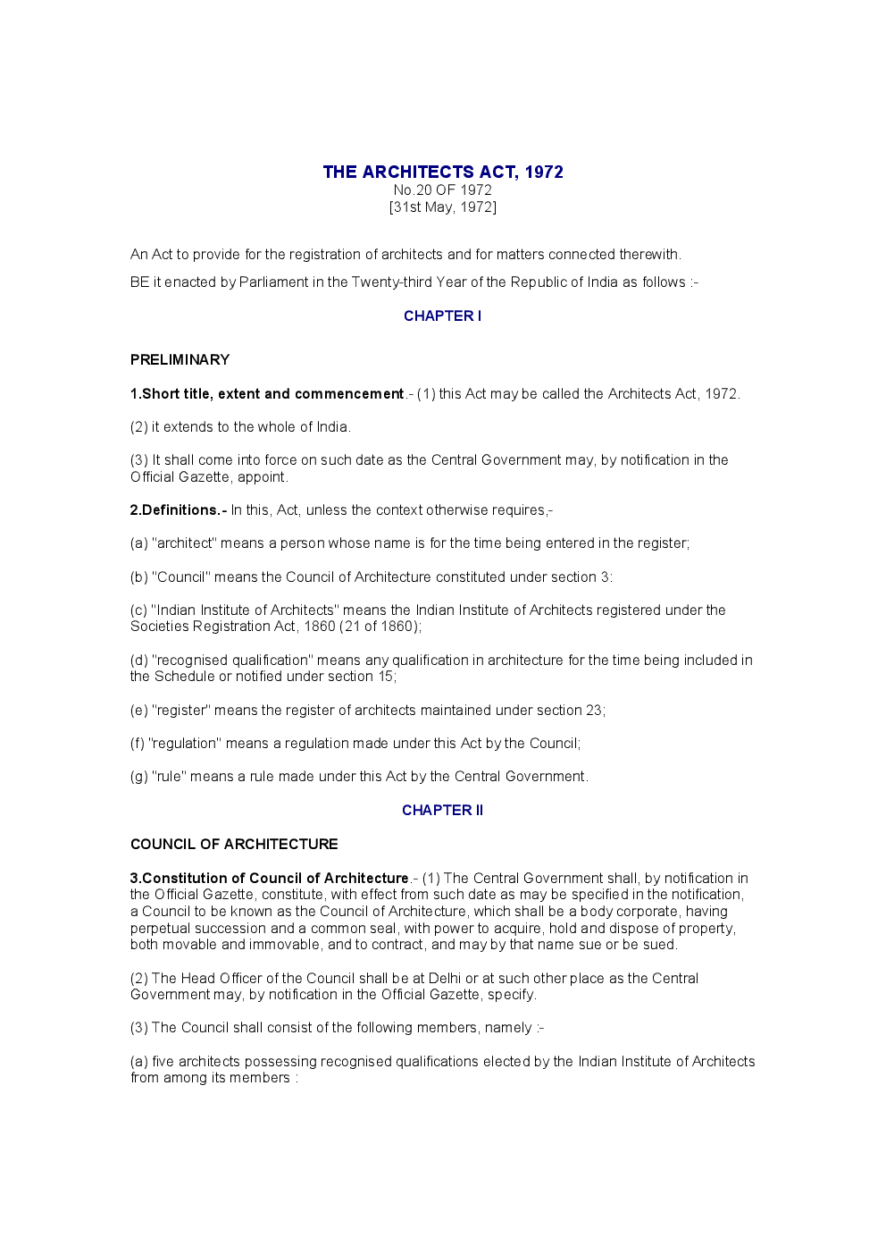 The Architects Act 1972 - Page 2