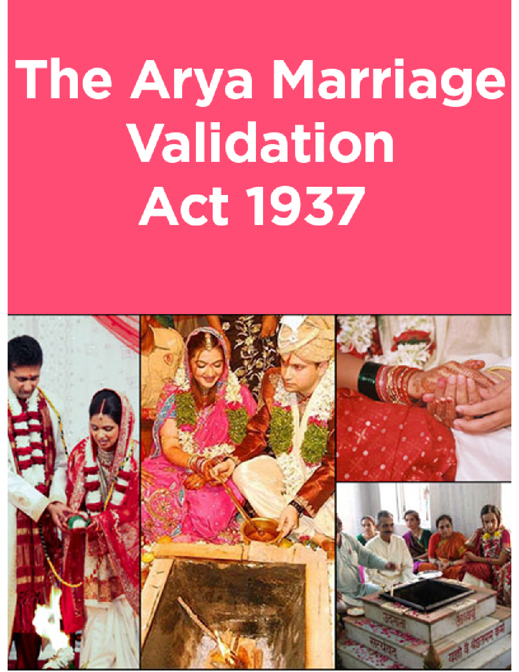 The Arya Marriage Validation Act 1937  - Page 1