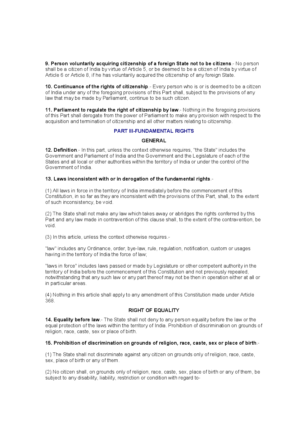 The Constitution Of India Part I The Union And It's Territory - Page 4