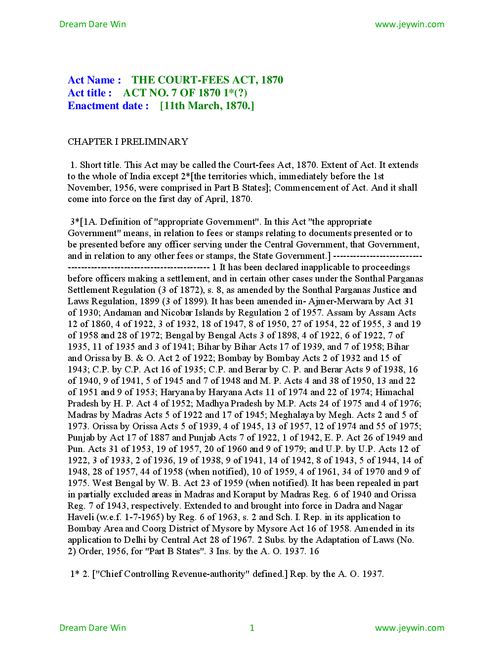The Court-Fees Act 1870 - Page 2