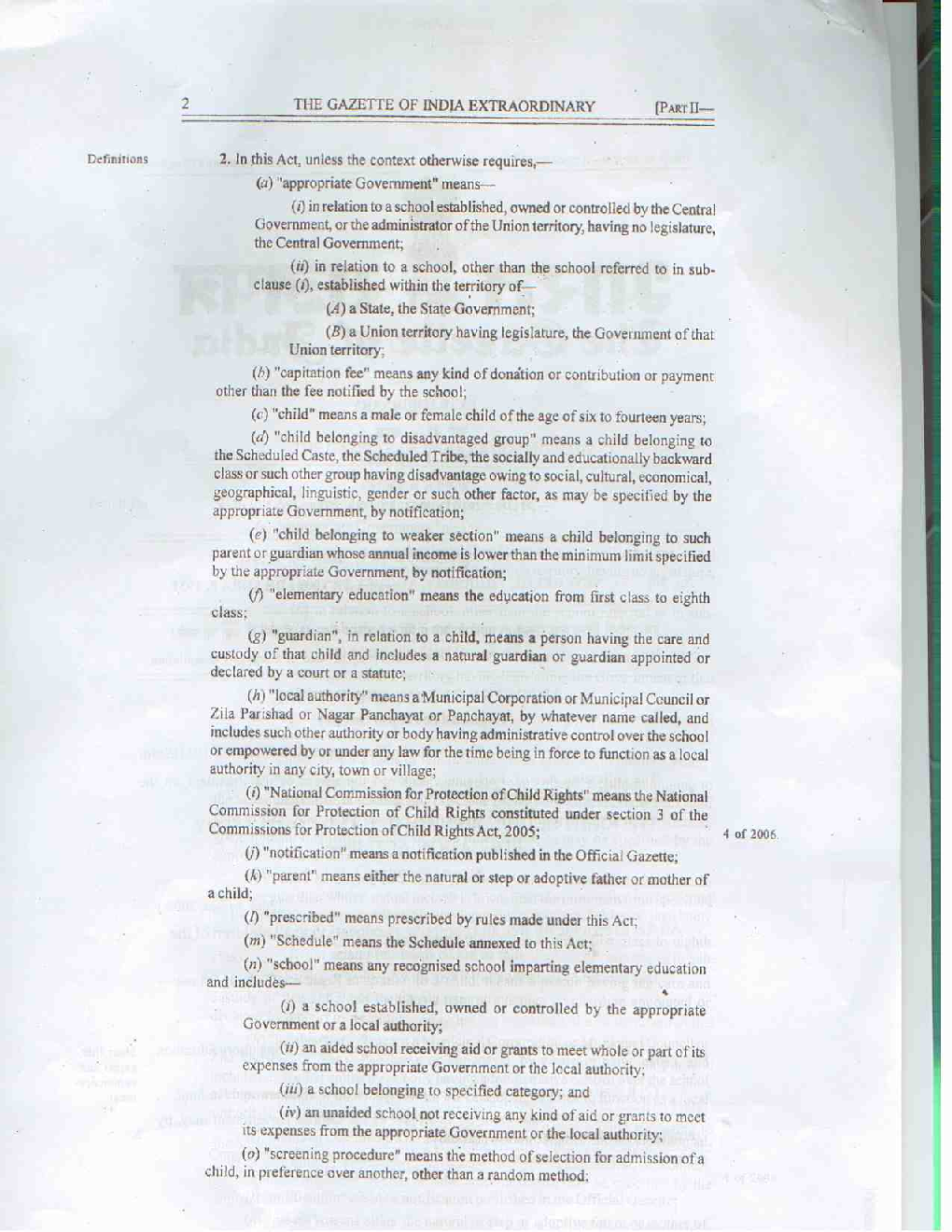 The Right Of Children To Free And Compulsory Education Act 2009 - Page 3