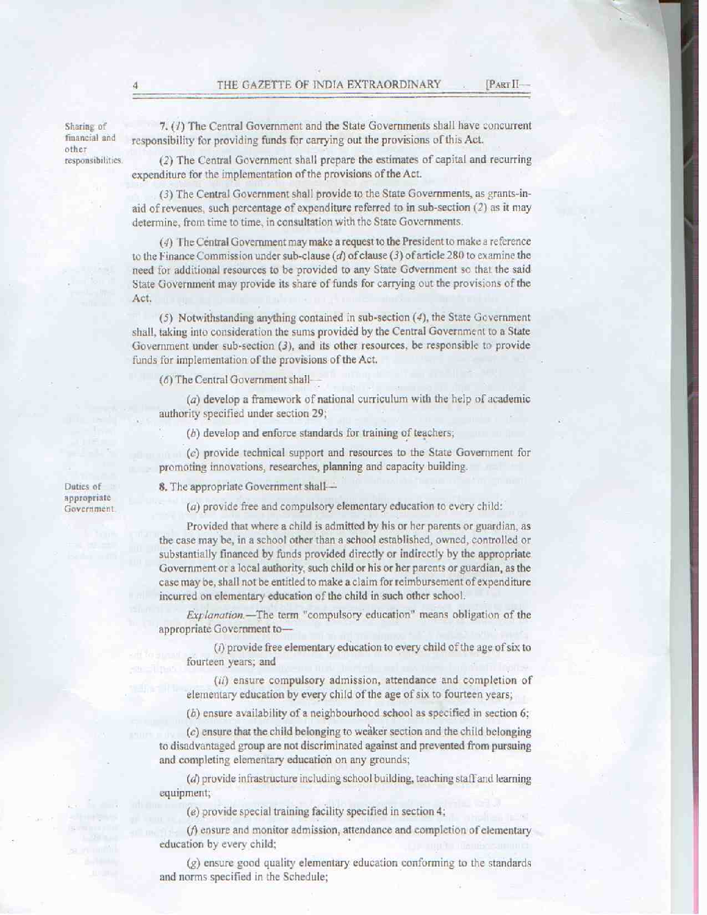 The Right Of Children To Free And Compulsory Education Act 2009 - Page 5