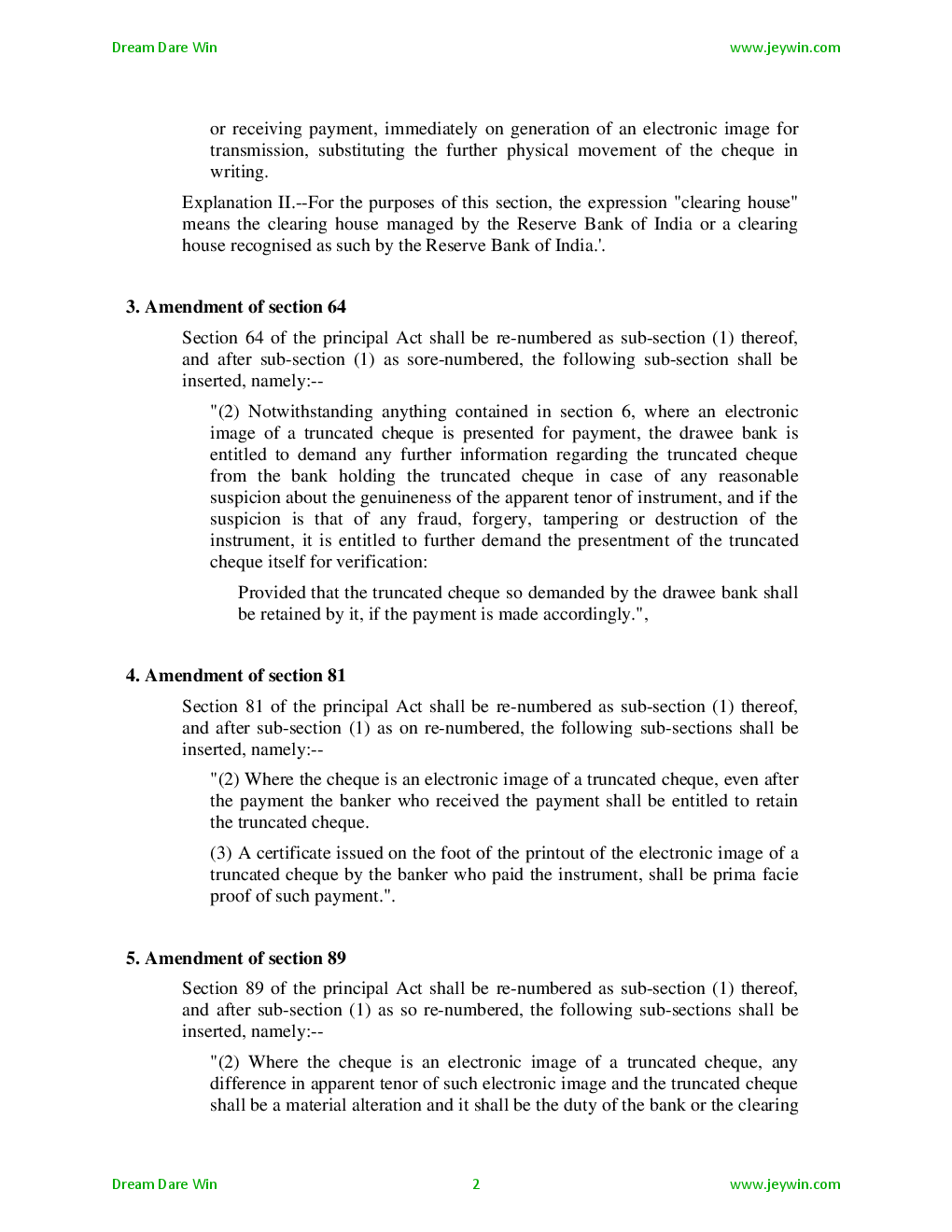 Negotiable Instruments (Amendment and Miscellaneous Provisions) Act 2002 - Page 3