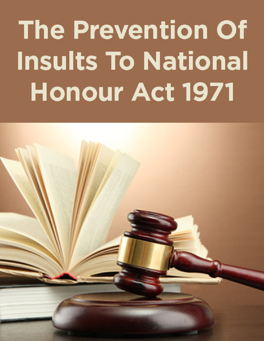 The Prevention Of Insults To National Honour Act 1971 - Page 1