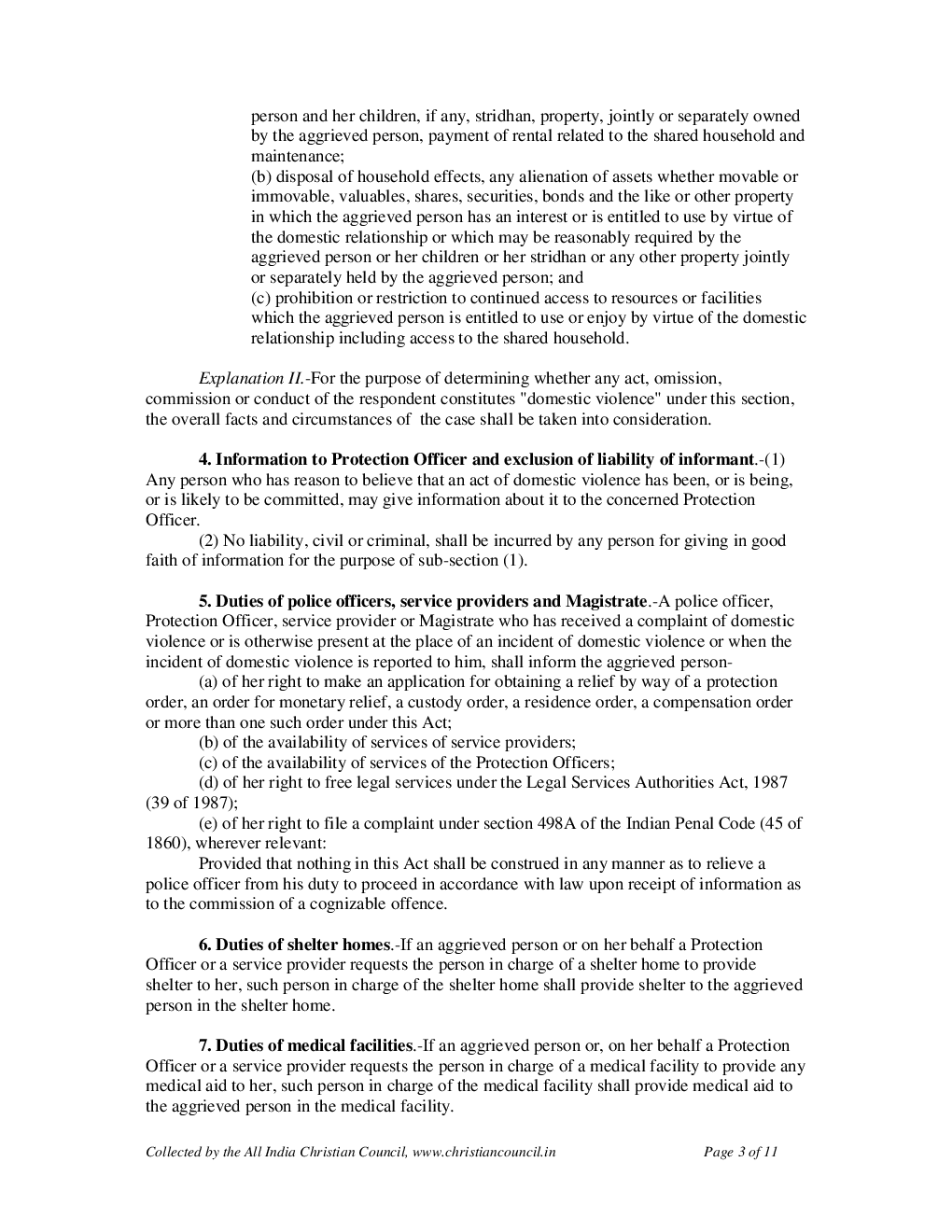 The Protection Of Women From Domestic Violence Act 2005 - Page 4
