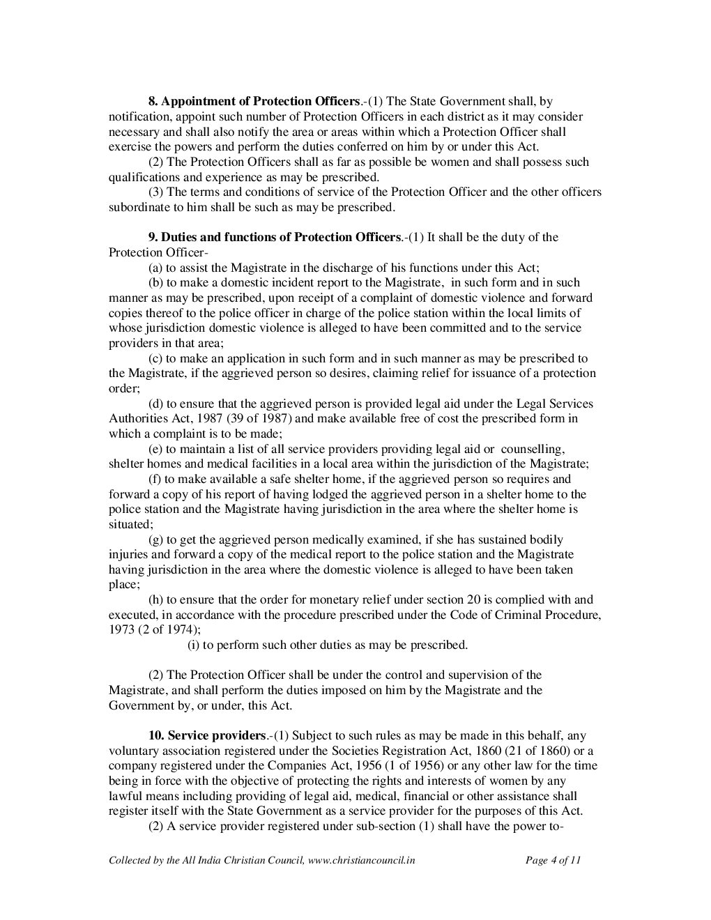 The Protection Of Women From Domestic Violence Act 2005 - Page 5