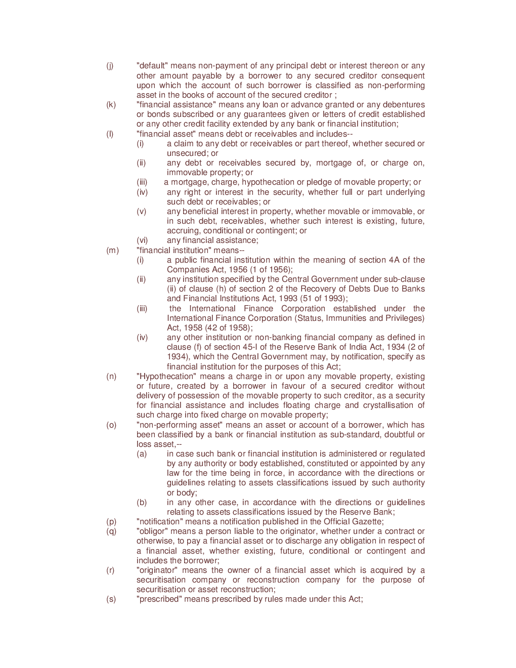 The Securitisation And Reconstruction Of Financial Assests And Enforcement Of Security Interest Act 2002 - Page 3