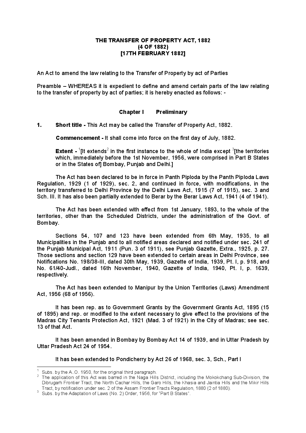 The Transfer Of Property Act 1882 - Page 2