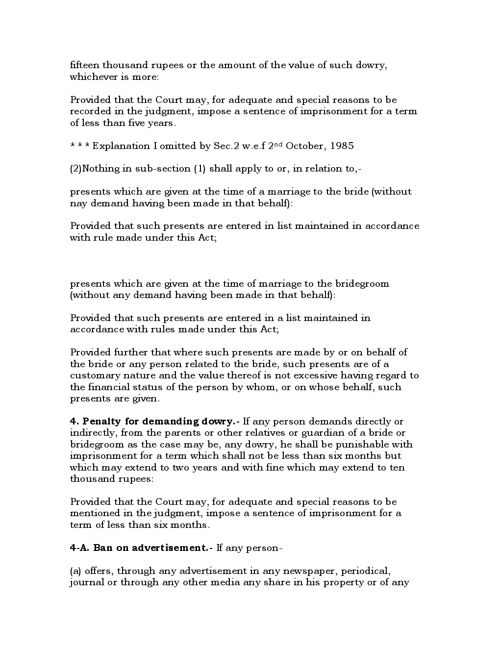 The Dowry Prohibition Act 1961 - Page 3