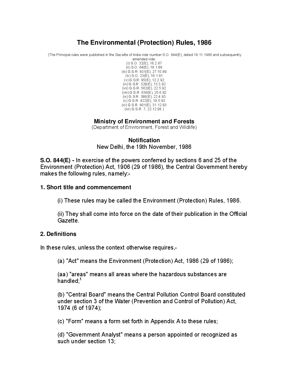 The Environmental (Protection) Rules 1986 - Page 2