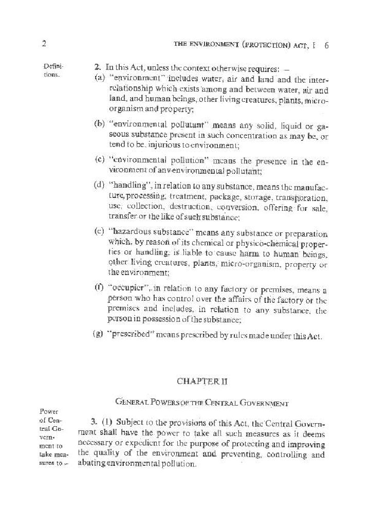 The Environmental (Protection) Act 1986 - Page 3
