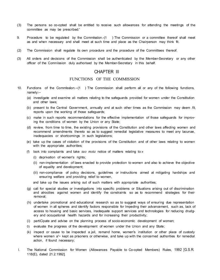 The National Commission For Women Act 1990 - Page 4