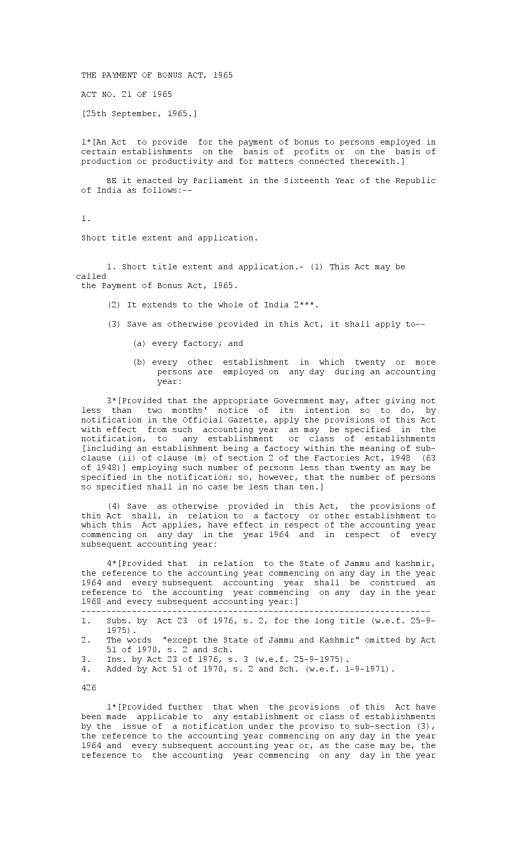 The Payment Of Bonus Act 1965 - Page 2